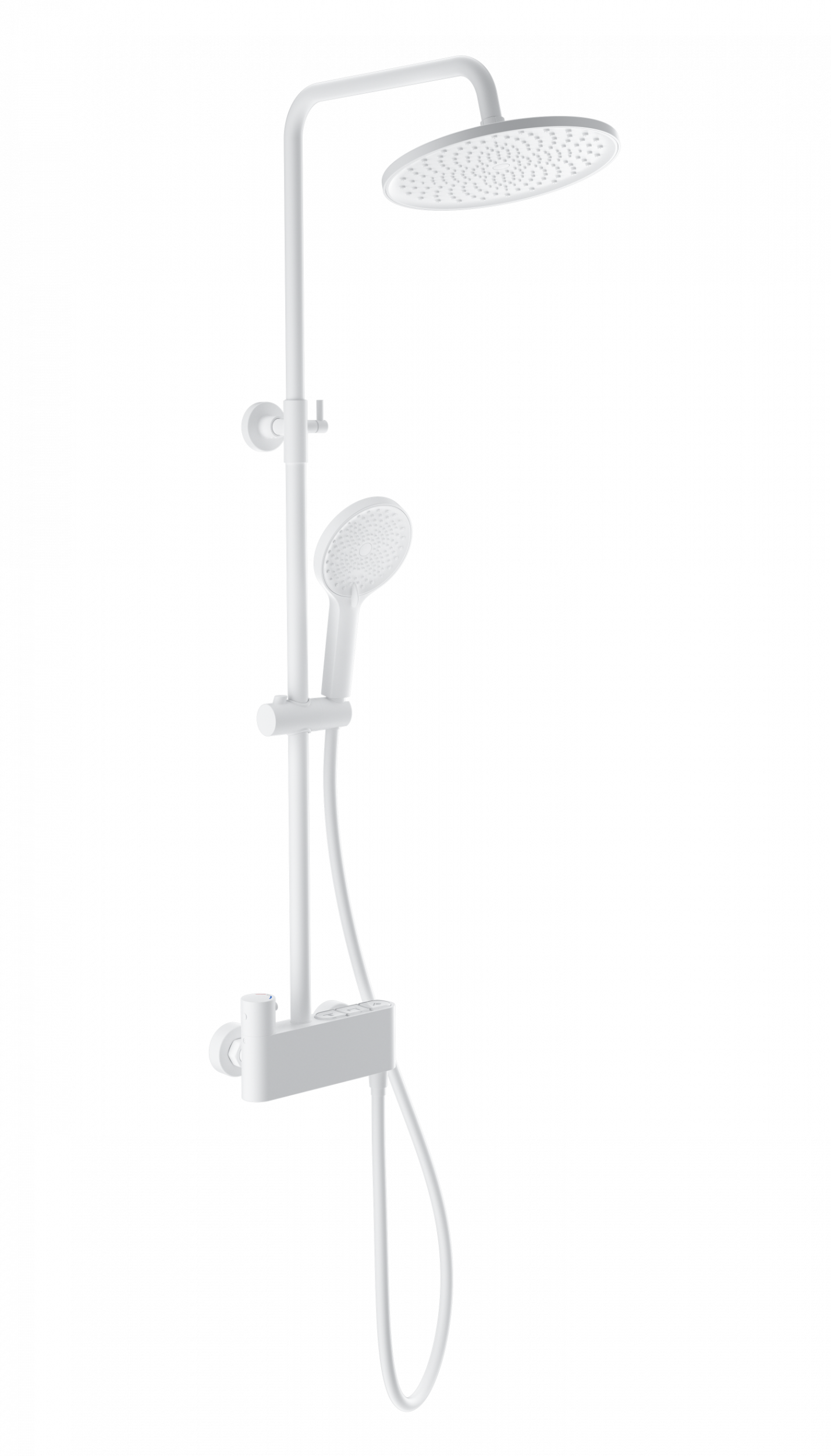 Душевая система с термостатом WONZON & WOGHAND MUSE Corno, Белый матовый WW-B3110-MW