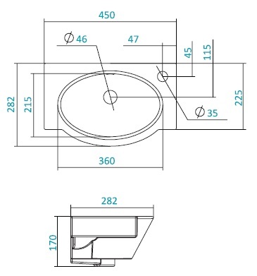 Рукомойник Santek Форум WH110545 R