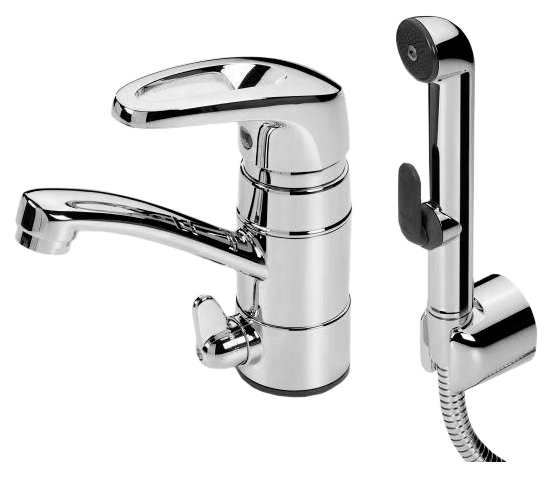 Смеситель Oras Safira 1014 для кухни с гигиеническим душем