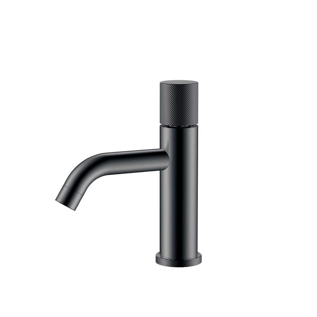 Смеситель Boheme STICK для умыв. низ. Shine Gun Metal SPIRALE 121-SGM.4
