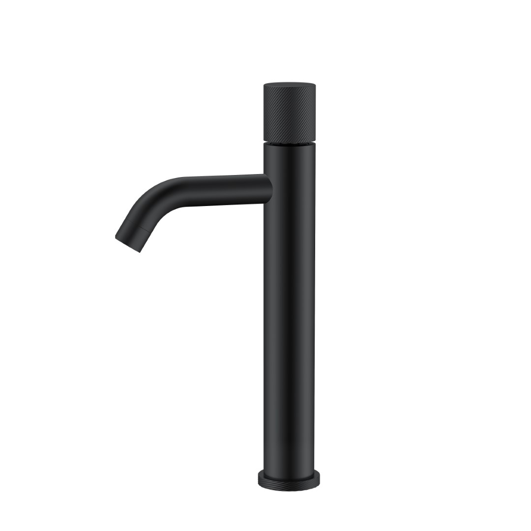 Смеситель Boheme STICK для умыв. выс. Black SPIRALE 122-BB.4