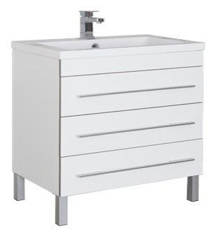 Тумба с раковиной Aquanet Верона 90 белая