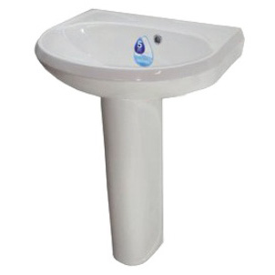 Раковина Santeri Вест 57 (белый) с отверстием для смесителя