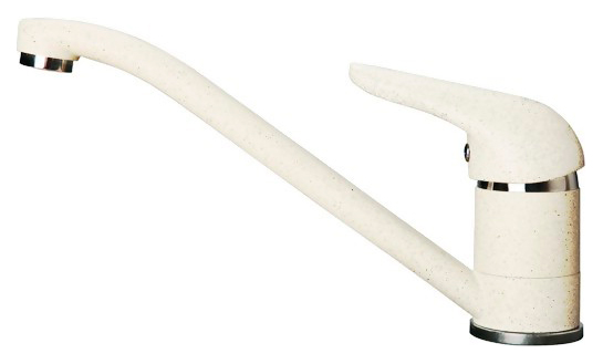 Смеситель GranFest 2124 Base для кухонной мойки белый