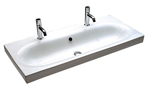 Раковина Hatria Daytime (110 см) два отверстия