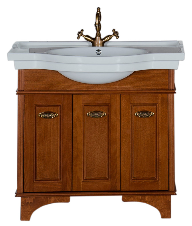 Тумба с раковиной Aquanet Николь 90