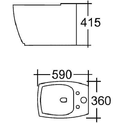 Биде напольное Cezares Flamingo