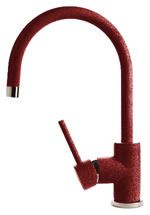 Смеситель GranFest 3023 для кухонной мойки красный марс