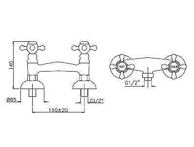 Смеситель Gattoni Vivaldi 12075C0 для душа
