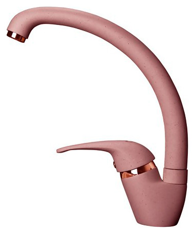 Смеситель GranFest 1024 для кухонной мойки розовый