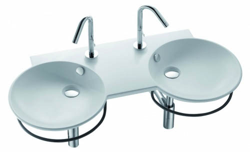 Раковина Jacob Delafon Formilia Spherik E4502 двойная