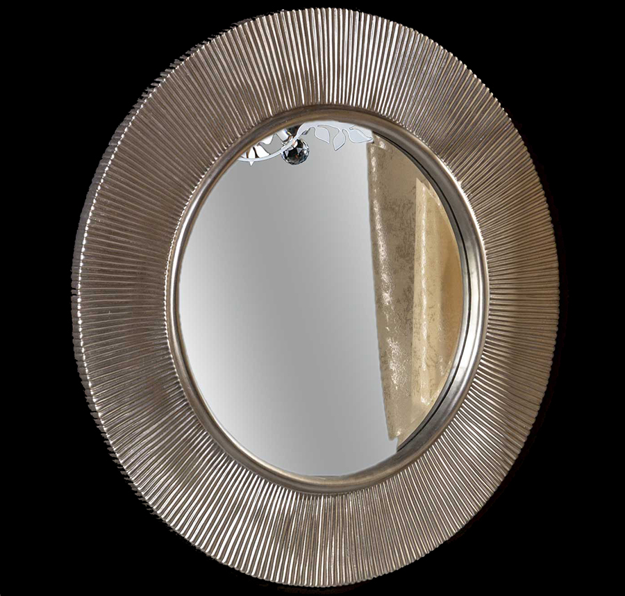 Зеркало Boheme SHINE серебро d82 528-SL