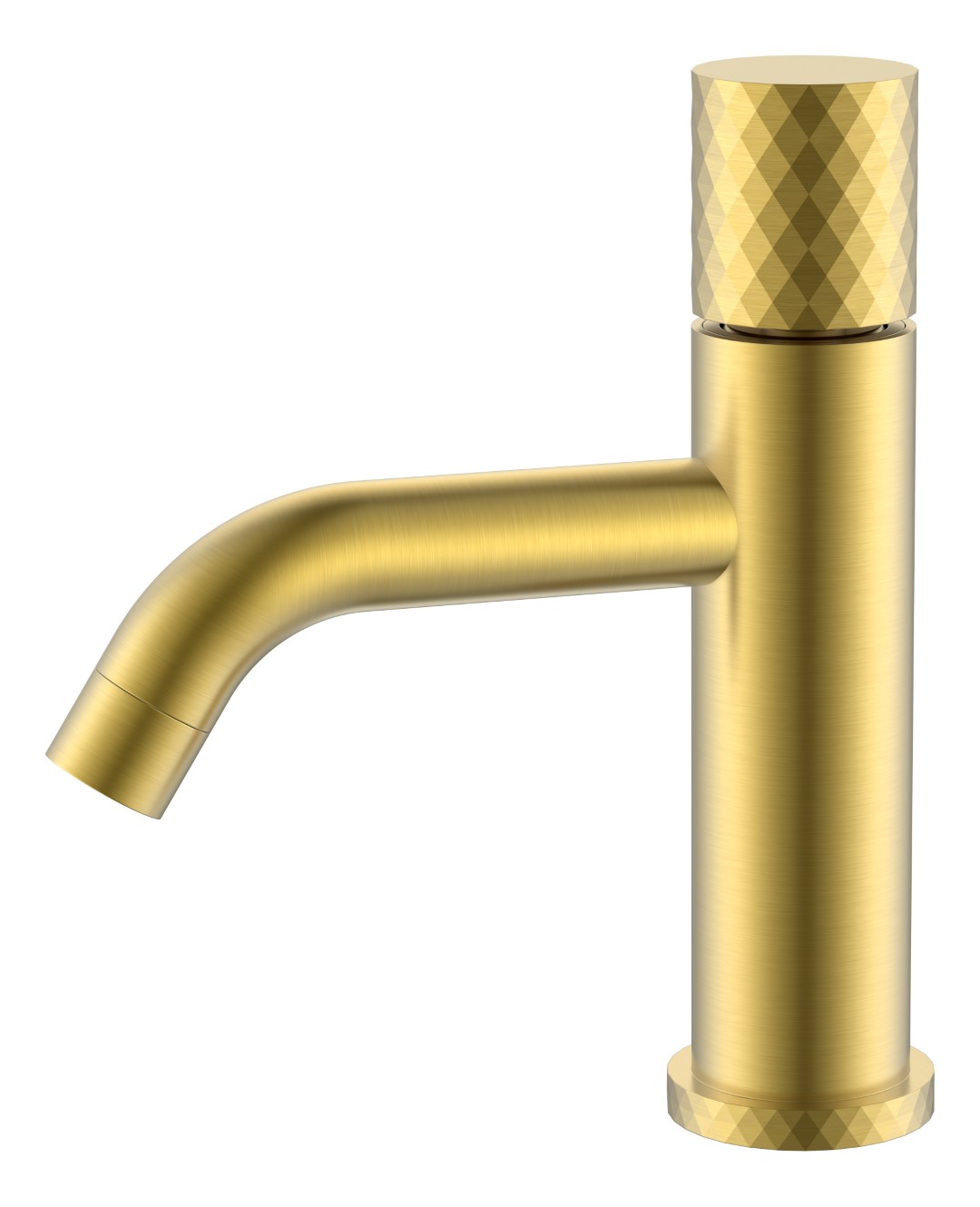 Смеситель Boheme STICK для умыв. низ. Mat Gold низкий с ручкой DIAMOND 121-MG