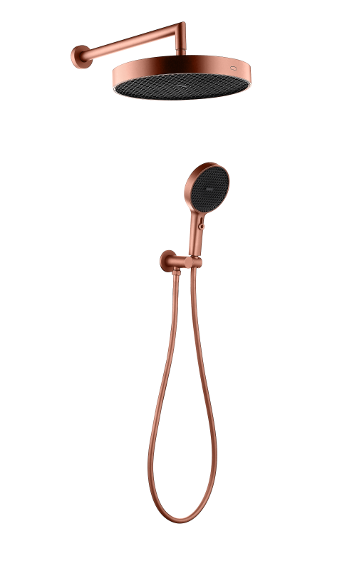 Лейка ручная+верхняя+выпуск+шланг Boheme CELL COPPER BRUSHED 427-CB