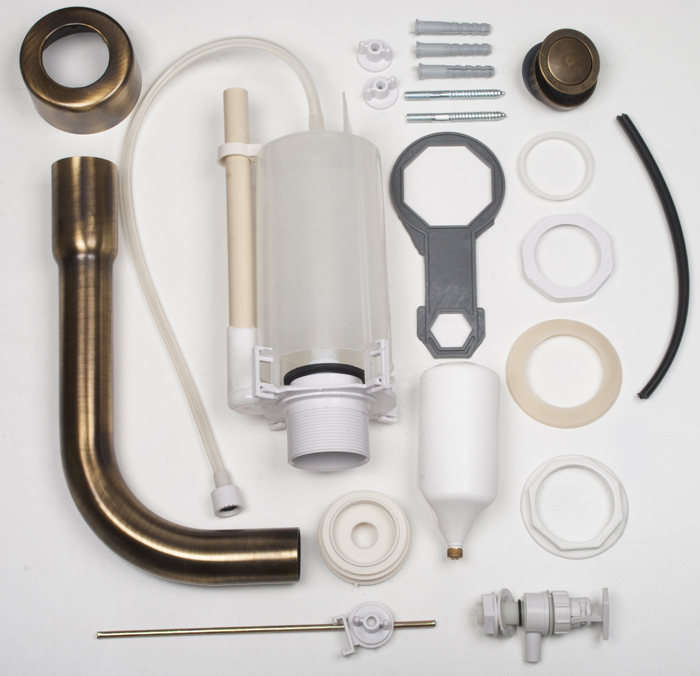 Механизм слива со средней трубой Tiffany World Bristol TWBR28br бронза