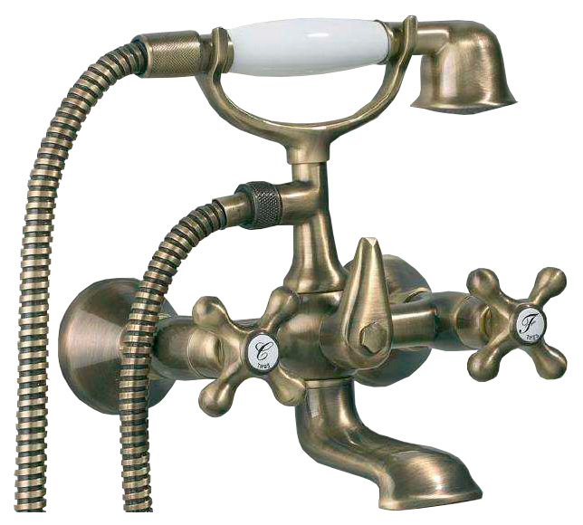 Смеситель Tres Clasictres ceramic 5.32.176.01 для ванны с душем