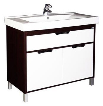 Тумба с раковиной Aquanet Гретта 90 венге