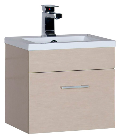 Тумба с раковиной Aquanet Нота 50 светлый дуб