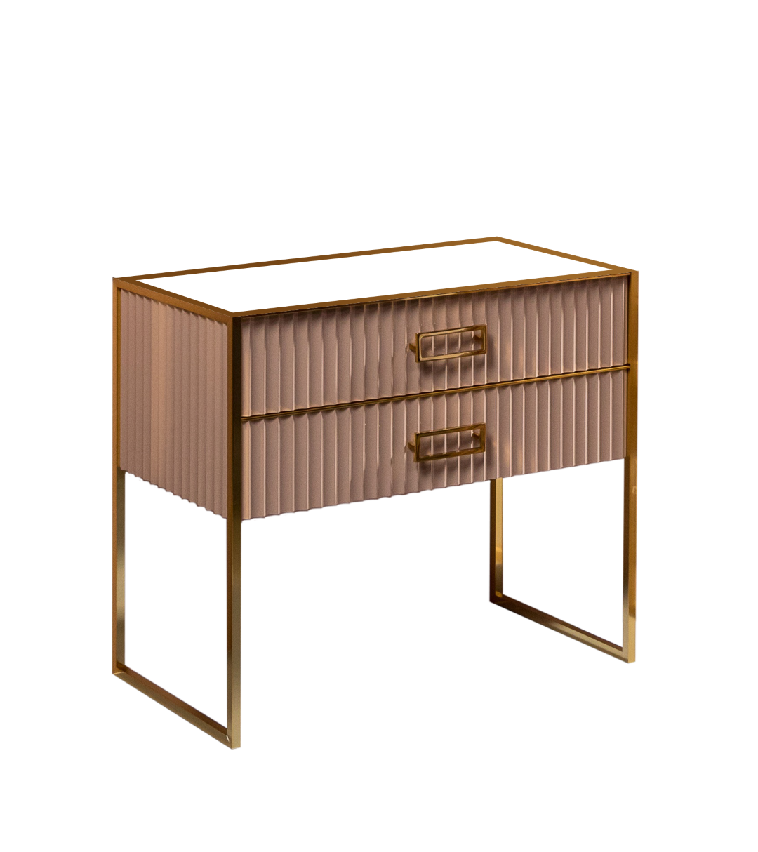 Тумба Armadi Art MONACO 100см h74см капучино глянец + золото под раковину чашу 867-100-CPG
