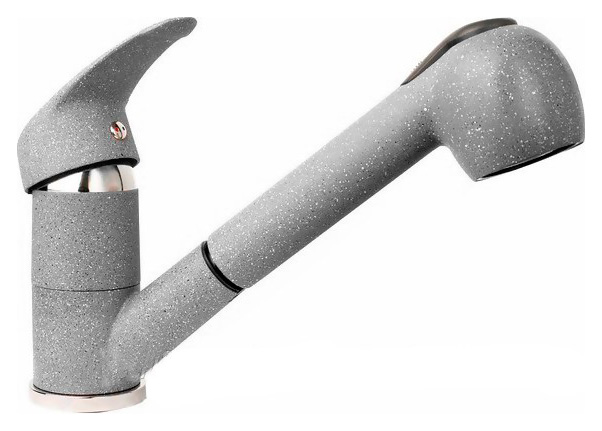 Смеситель GranFest 1774 для кухонной мойки серый