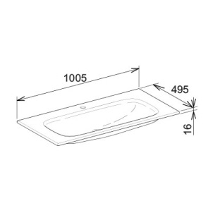Тумба с раковиной Keuco Royal Universe белая матовая 100 см