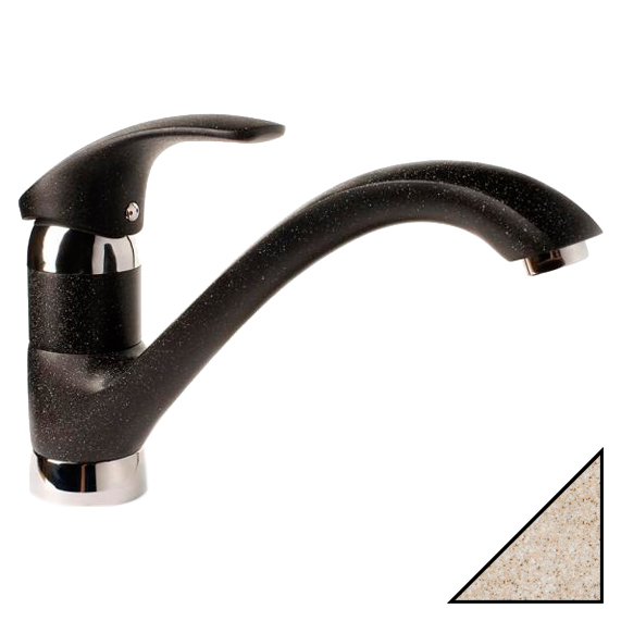 Смеситель GranFest 1924 Style для кухонной мойки песочный