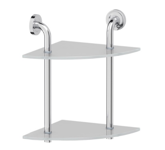 Полка Ellux Elegance ELE 052 2-х ярусная угловая, 26 см