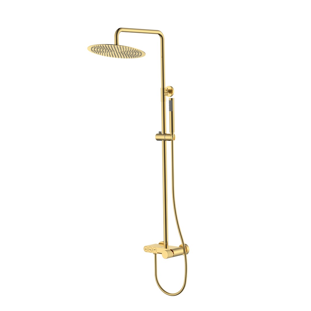 Стойка для душа Boheme STICK GOLD LINEA 128-GG.3