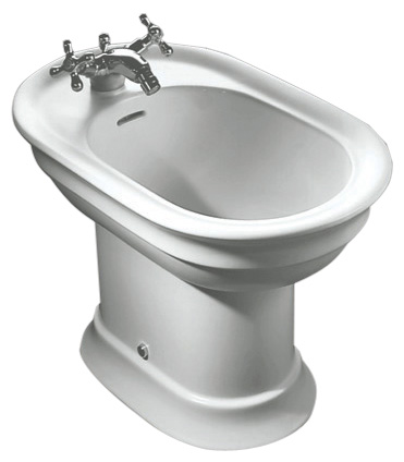 Биде напольное Hatria Dolcevita одно отверстие