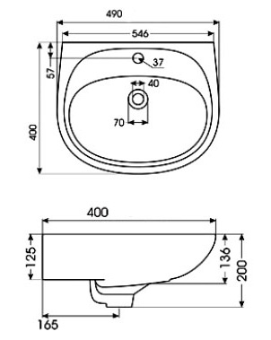 Рукомойник Santek Анимо 50