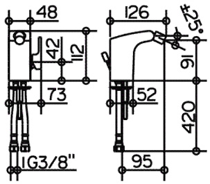 Смеситель Keuco Elegance new 51609 010000 для биде