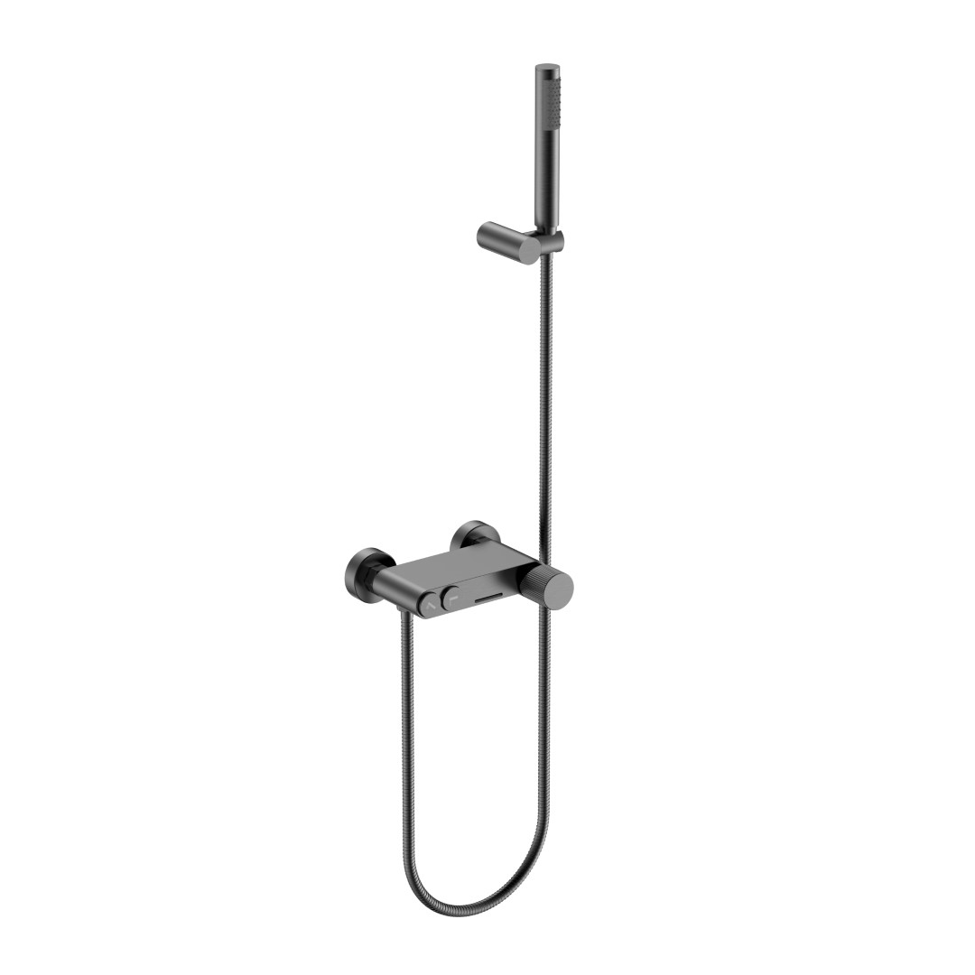 Смеситель Boheme STICK для ванны Gun Metall LINEA 123-GM.3