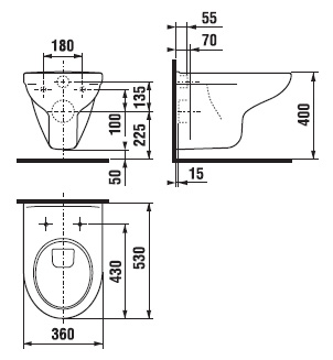 Унитаз подвесной Jika Olymp 2061.1