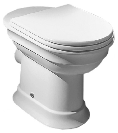 Унитаз приставной Hatria Dolcevita CR вертикальный выпуск