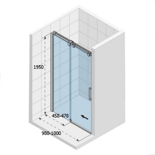 Душевая дверь в нишу Riho SZ OCEAN GU0204100 P