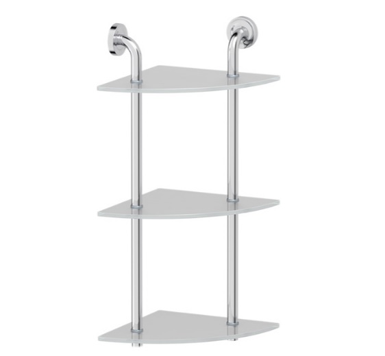 Полка Ellux Elegance ELE 054 3-х ярусная угловая, 26 см