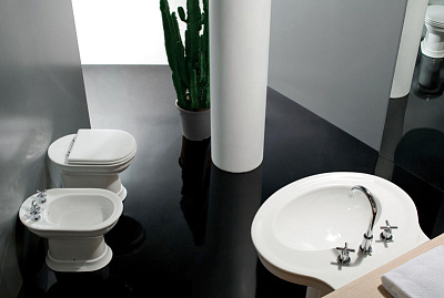 Унитаз приставной Hatria Dolcevita CR вертикальный выпуск