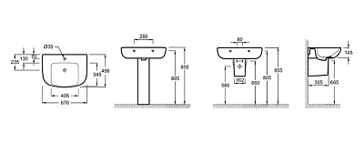 Раковина Jacob Delafon Odeon Up E4754