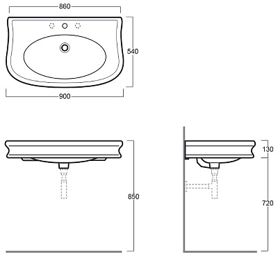 Раковина Simas Lante LA11