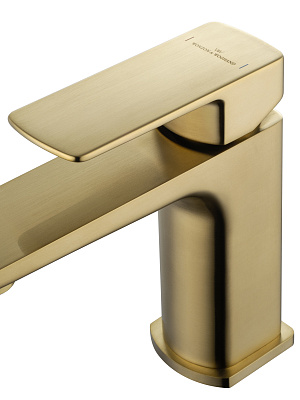 Смеситель для раковины WONZON & WOGHAND EDGE, Брашированное золото WW-88139003-BG