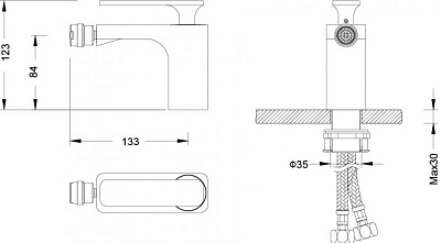 Смеситель Timo Torne 4362/00F chrome для биде