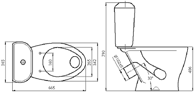 Унитаз-компакт Santeri Воротынский ниж. подвод. белый