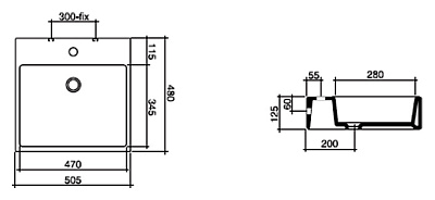 Раковина Disegno Ceramica Box 834/М