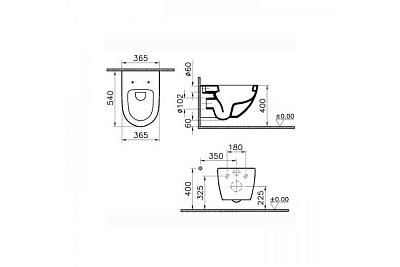 Унитаз подвесной VitrA Metropole 7672B003-1687 с функцией биде