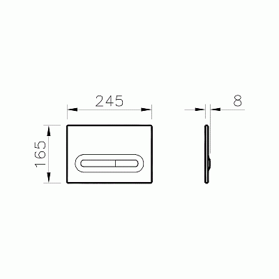 Клавиша смыва VitrA Loop T 740-0780