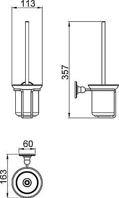 Щетка для туалета Timo Nelson 150061/00 хром