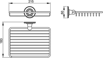 Полка для мочалок Timo Nelson 160022/02 антик