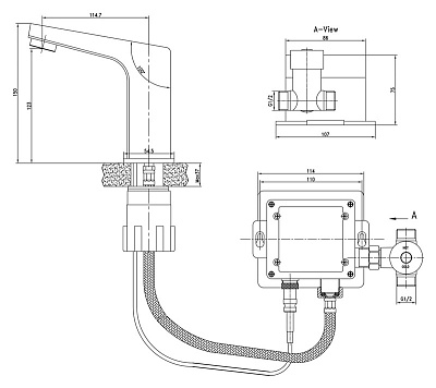 Смеситель Lemark Project LM4650CE для раковины