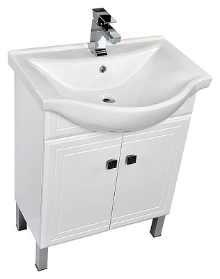 Тумба с раковиной Aquanet Стайл 65 с дверками