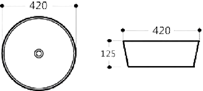 Раковина Aquanet SMART-1-MB